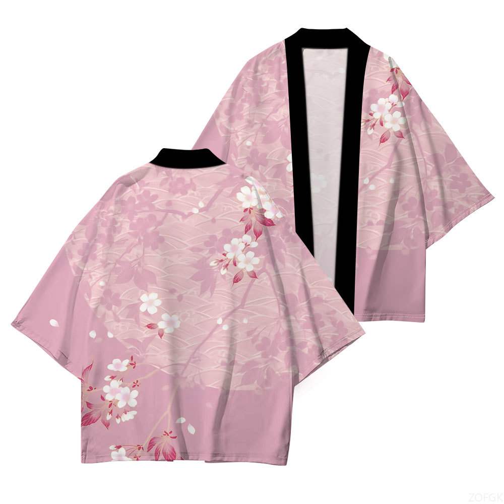 Quality Summer Clothing - Japon Geleneksel Elbise Japon Kimono Kiraz