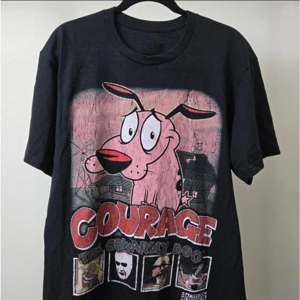 Summer Clothing Vintage - Yaz Vintage Cesaret Korkak Köpek Karikatür
