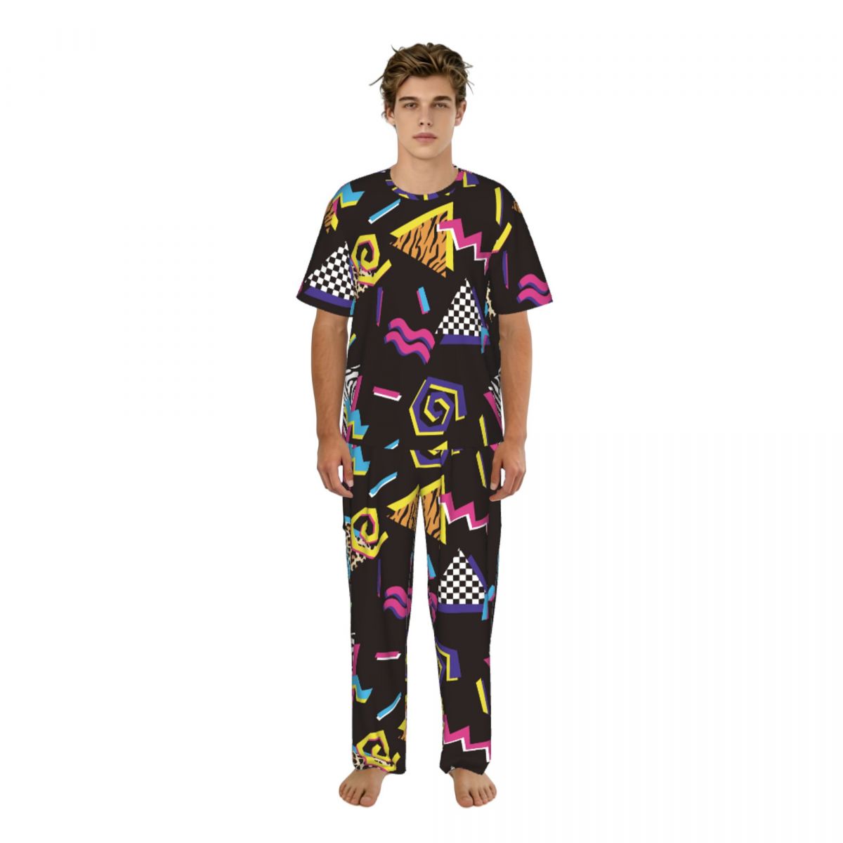 Summer Clothing Styles Men - Erkek Pijama Takımı Kısa Kollu Uzun