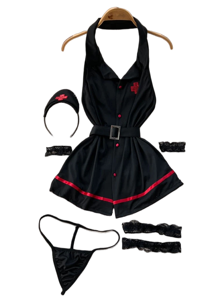 Summer Clothing Essentials - Erotik Moda Seksi Halter Lingerie Elbise