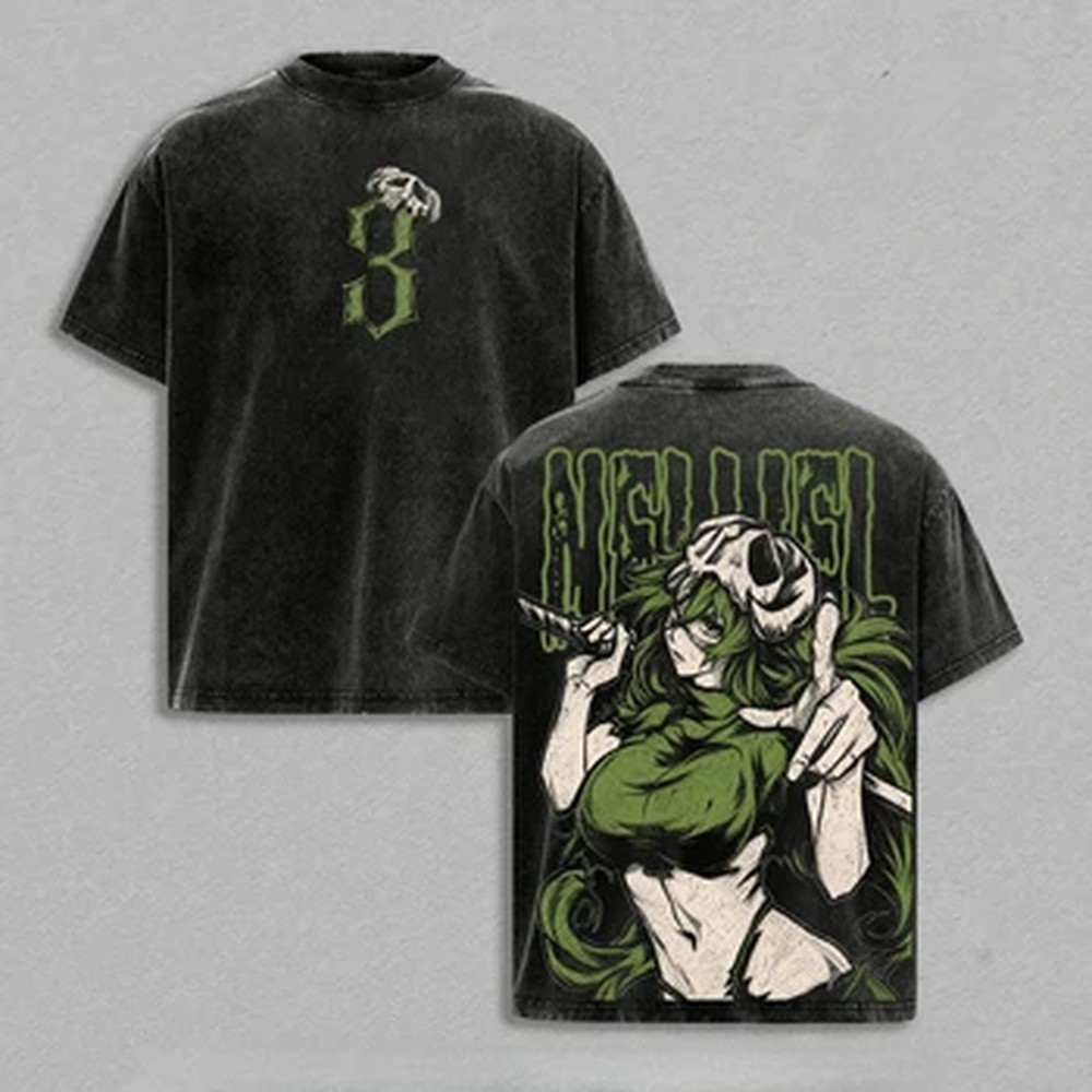 Summer Clothing Vintage - Anime BLEACH Baskılı Tişört Nelliel Tu