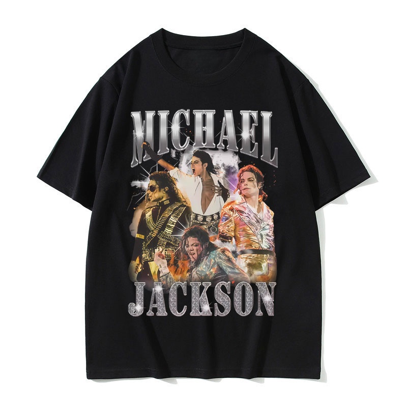Summer Goth Clothing - Klasik Vintage Michael Jackson Grafik T-shirt