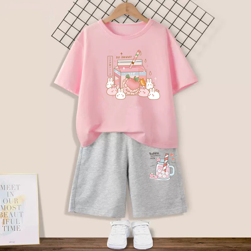 Summer Clothing For Teen Girls - Yaz Çocuk Kız 2 Adet Kıyafet
