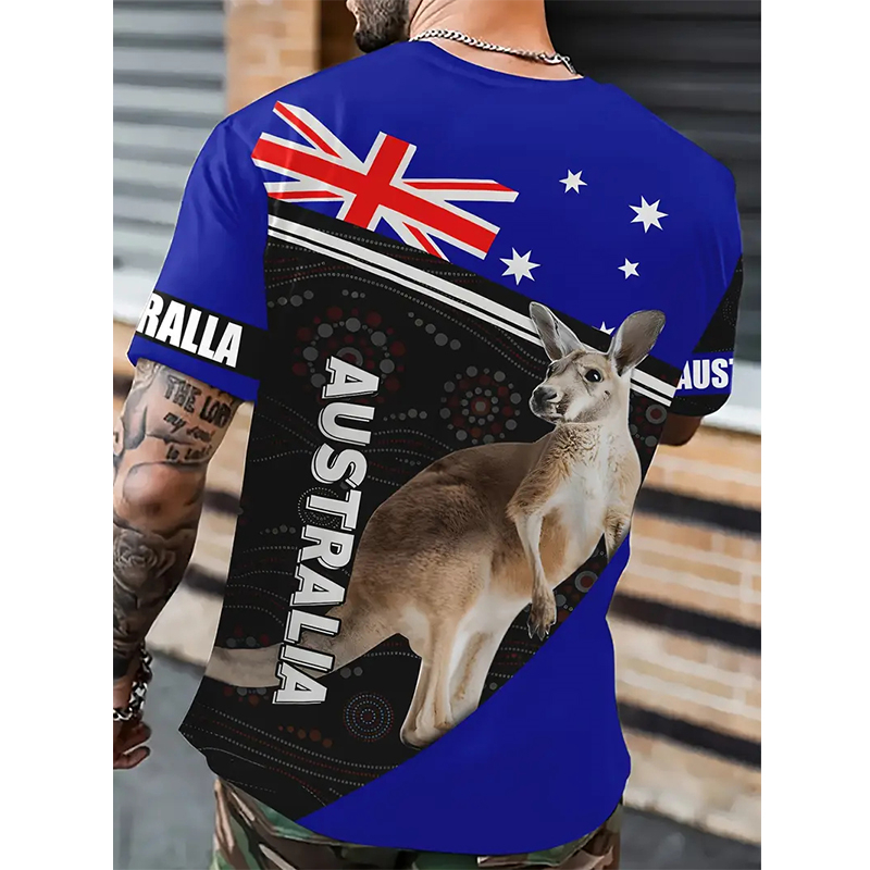 Summer Clothing Women Australia - Avustralya Grafik T Shirt Erkekler Yaz