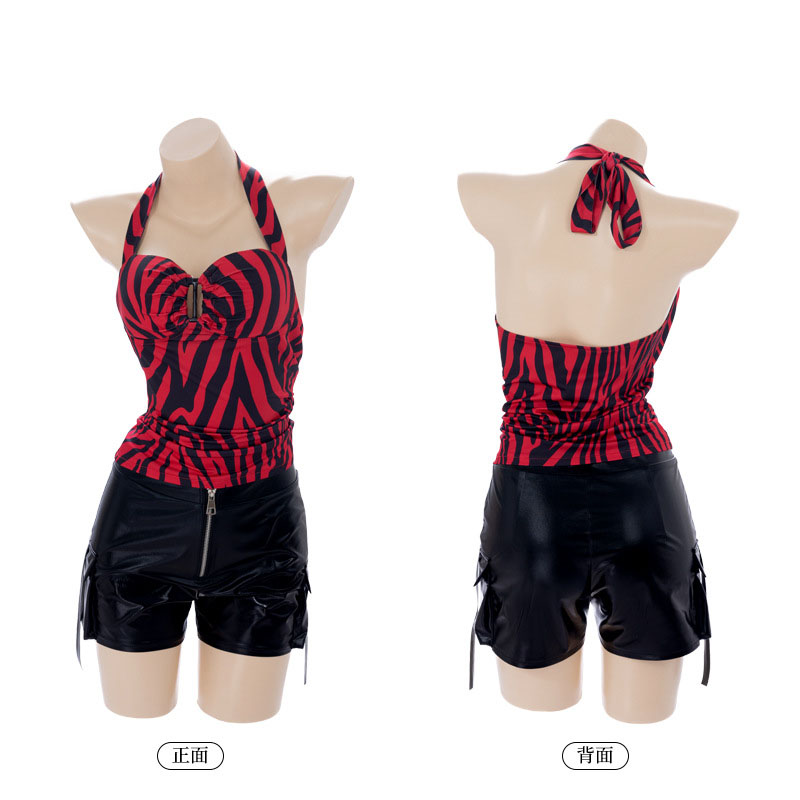 Summer Clothing Sets Women - Obsession Nikki Halter Top Cosplay Kadın