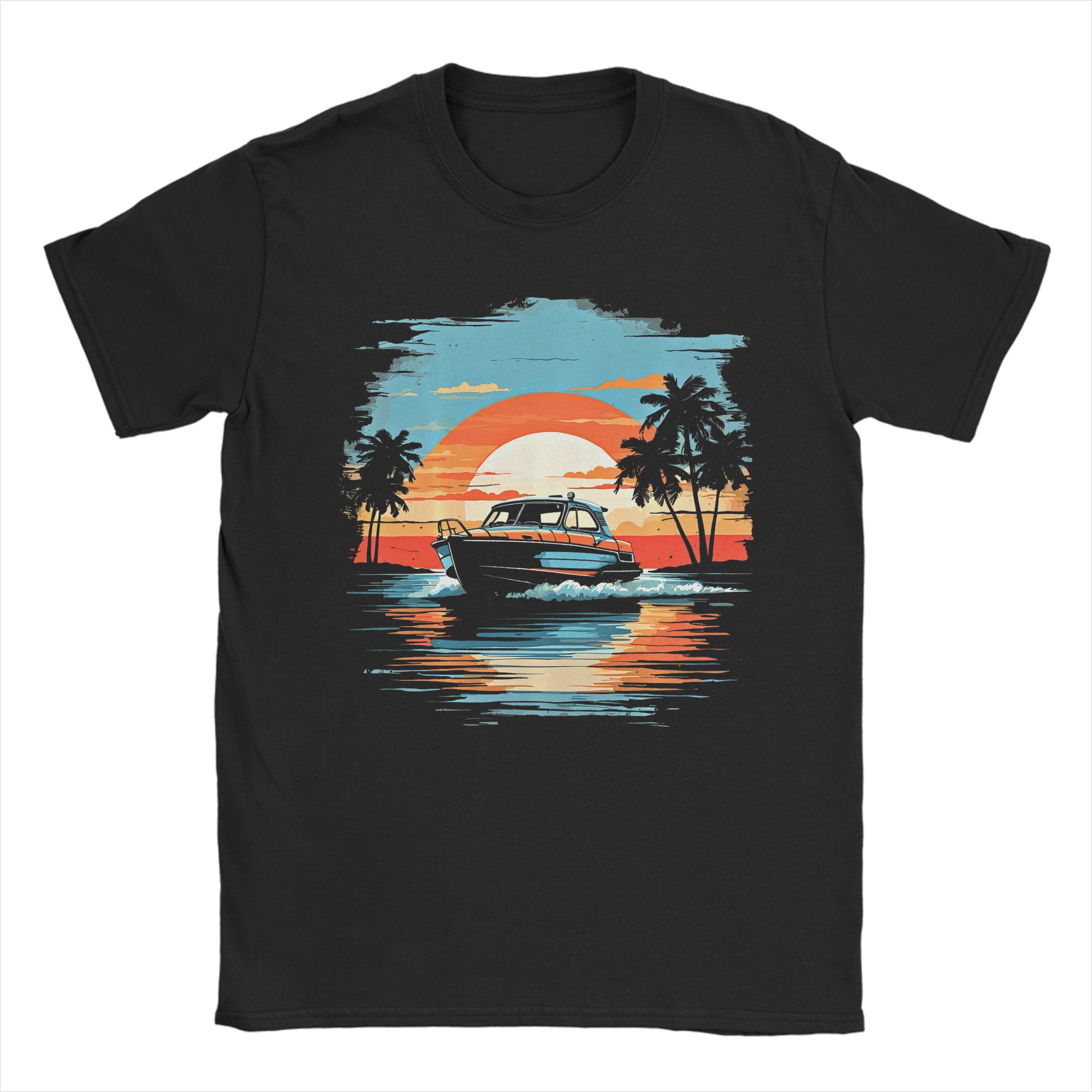 Summer Clothing Ideas - Erkek T Shirt Motorlu Tekne Yat