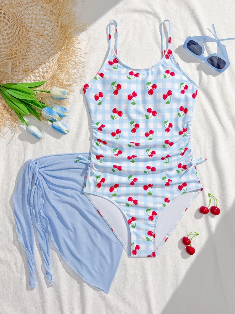 Swim Cover Up Mesh - Tek Parça Kız Çocuk Mayo 2026