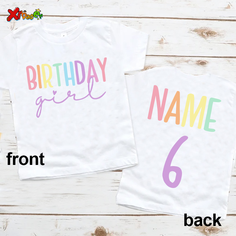 Summer Clothing Names - Doğum günü Kız T Gömlek Parti