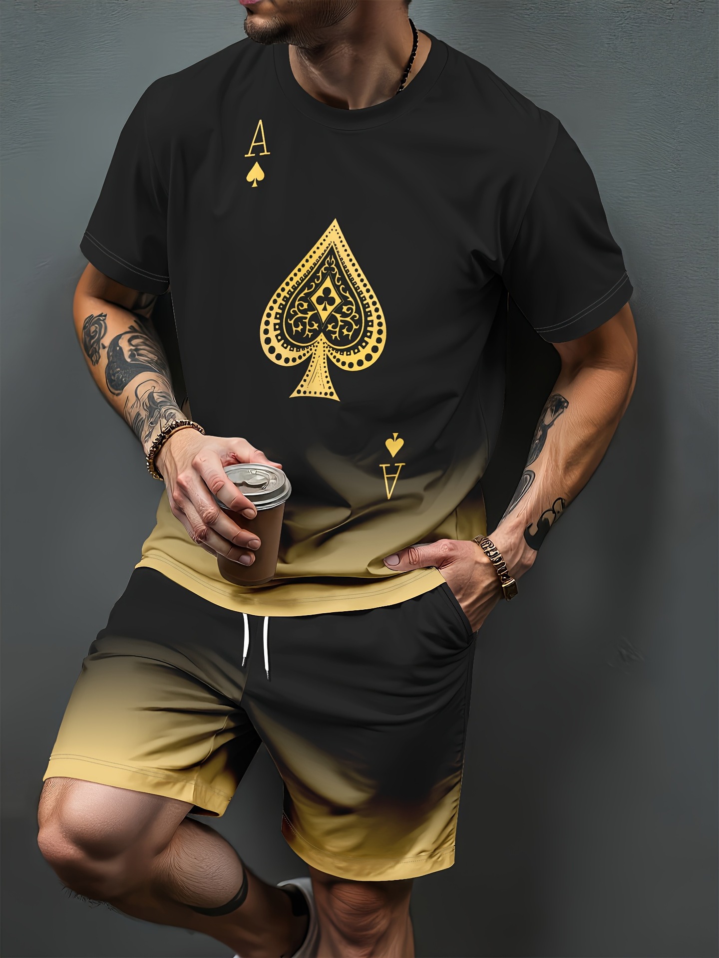 Degrade Mektup Desen 3D Baskı  - Summer Clothing Items incelemesi ve fiyatı