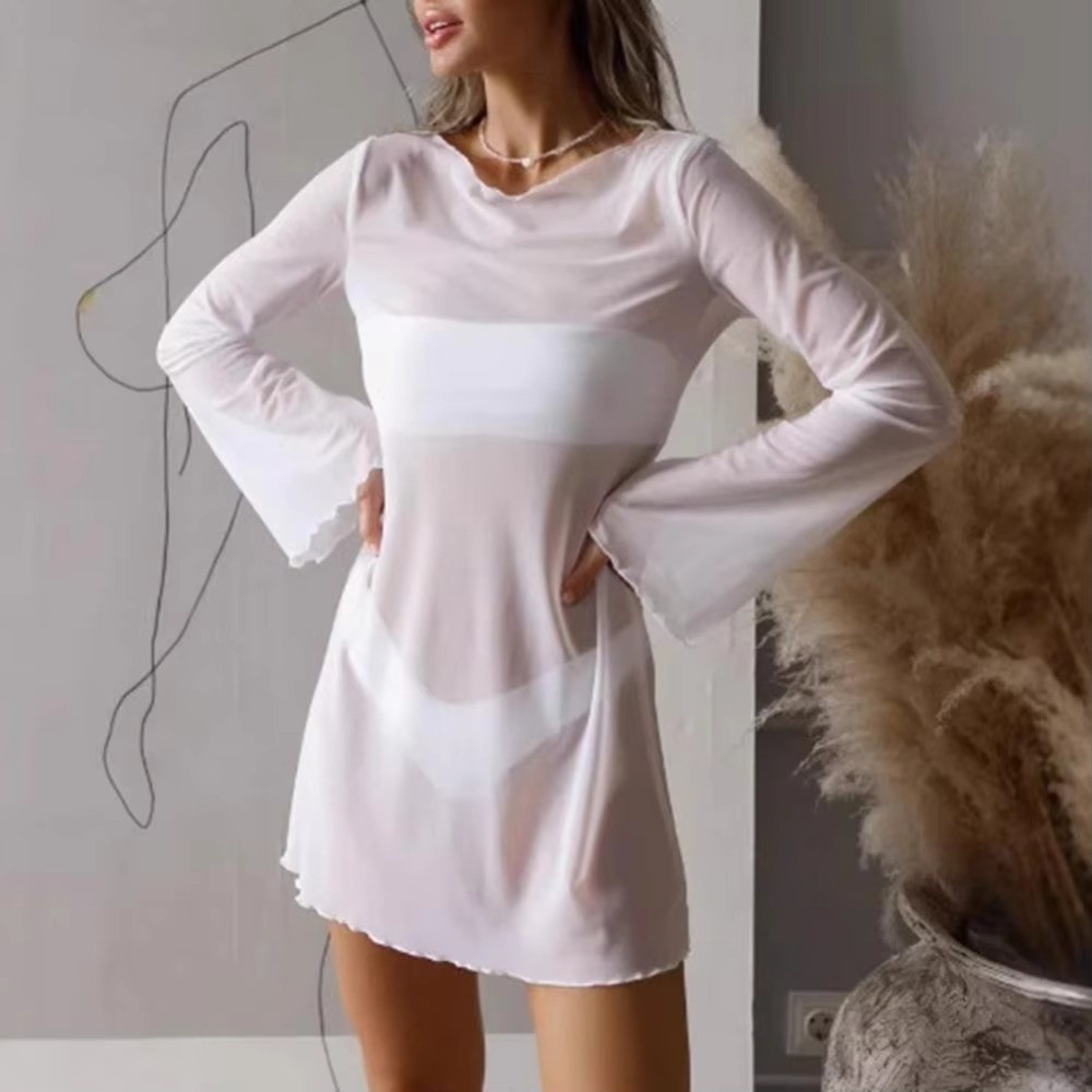 Yazlık Şeffaf File Mayo Üzeri  - Swim Cover Up Mesh incelemesi ve fiyatı