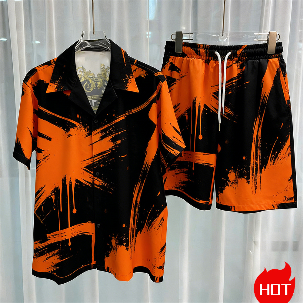 Dijital baskılı erkek takım mo - Quality Summer Clothing incelemesi ve fiyatı
