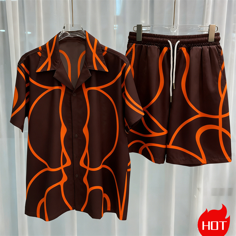 Dijital baskılı erkek takım mo - Quality Summer Clothing incelemesi ve fiyatı