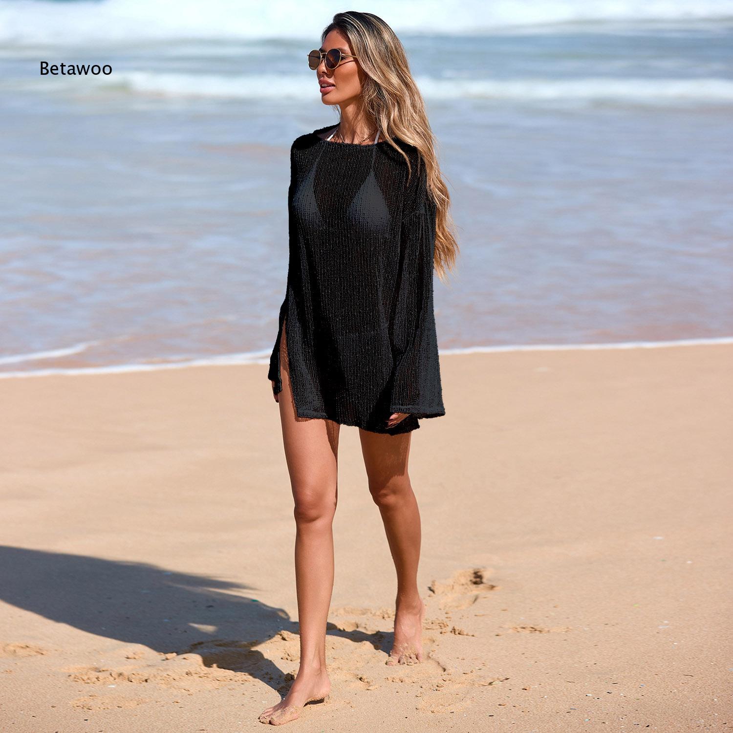 Açık Mavi Şeffaf Fileli Mayo Ü - Swim Cover Up Mesh incelemesi ve fiyatı
