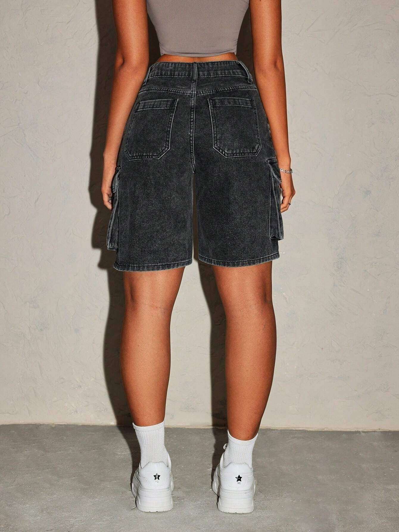 Kadın Retro Kot Şort Beş Düğme - Summer Clothing Vintage incelemesi ve fiyatı