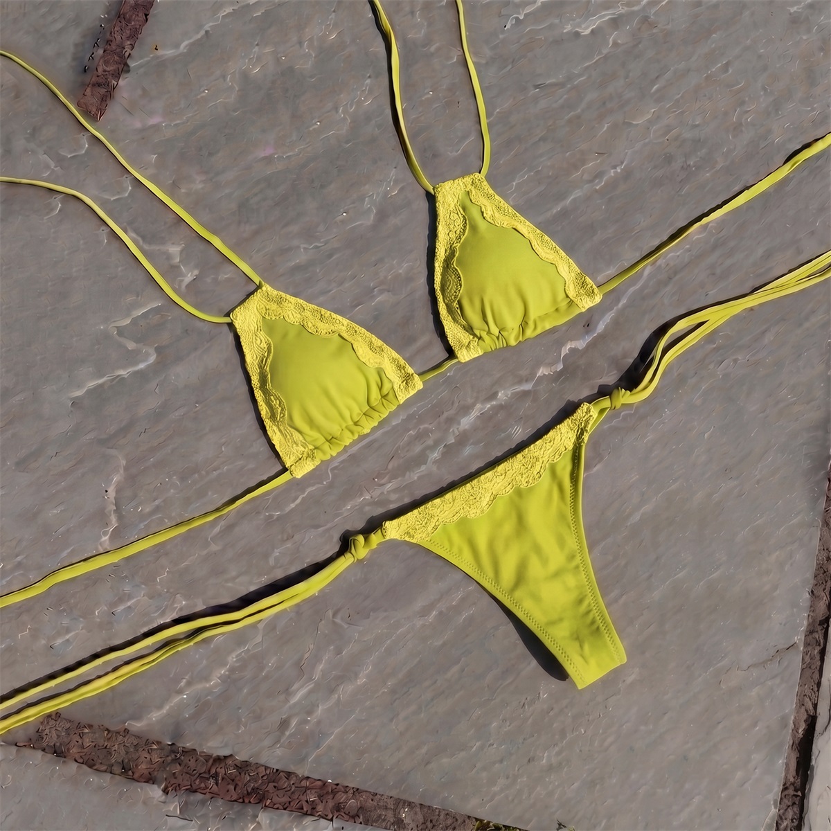 Dantel 3 Parça Seksi Bikini Se - Swim Cover Up Mesh incelemesi ve fiyatı