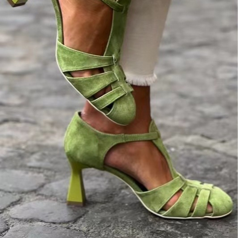 Kadın Yeşil Süet Kitten Topukl - Summer Clothing Items incelemesi ve fiyatı