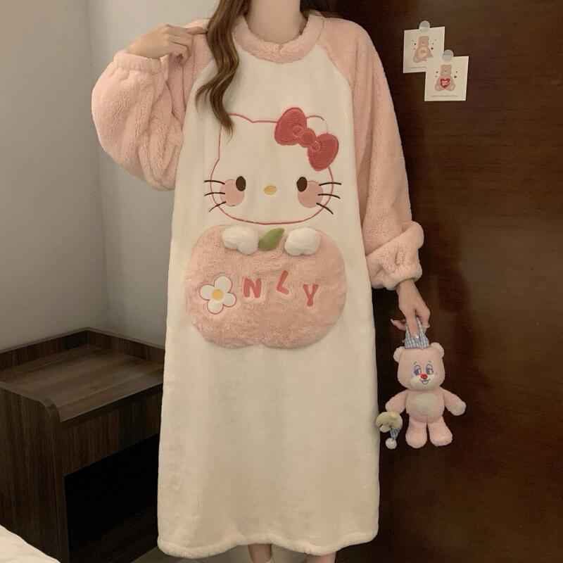 Kış Gecelik Hello Kitty kadın  - Summer Clothes incelemesi ve fiyatı