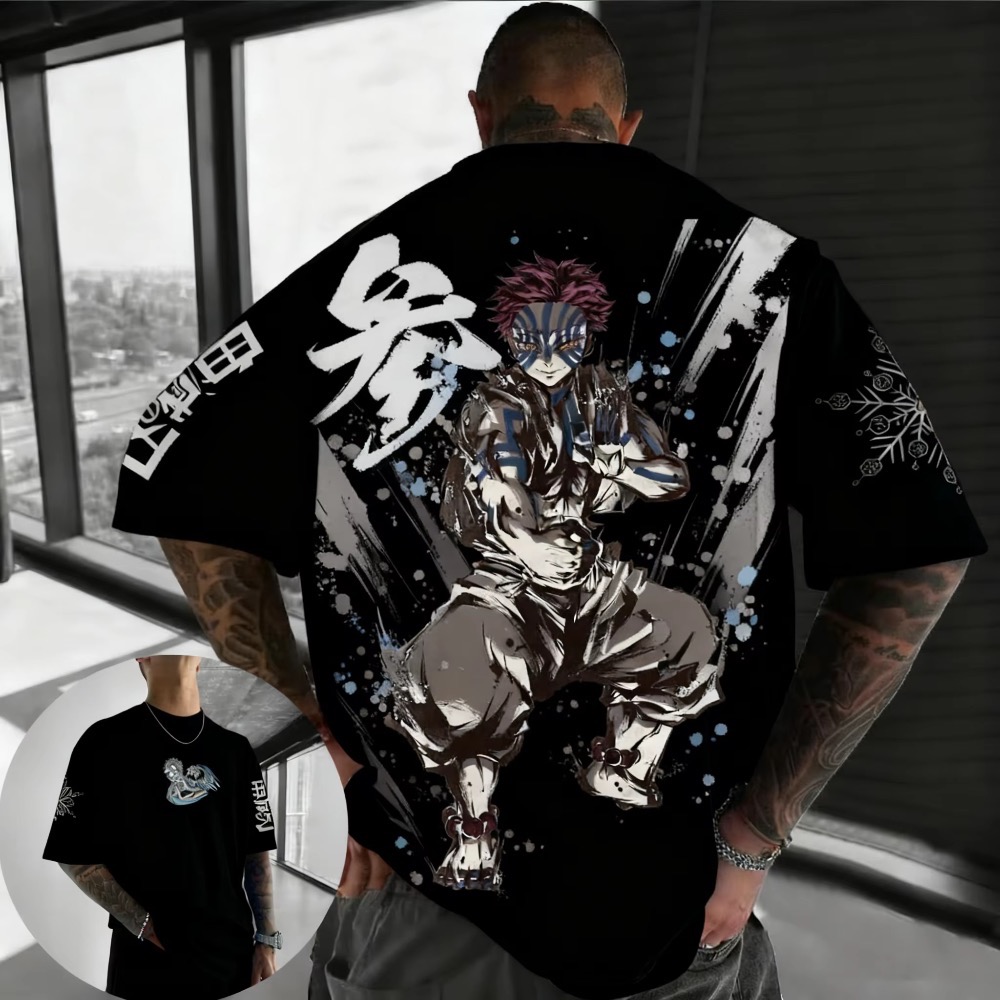 Yaz Artı Boyutu Demon Slayer A - Summer Clothing Styles Men incelemesi ve fiyatı