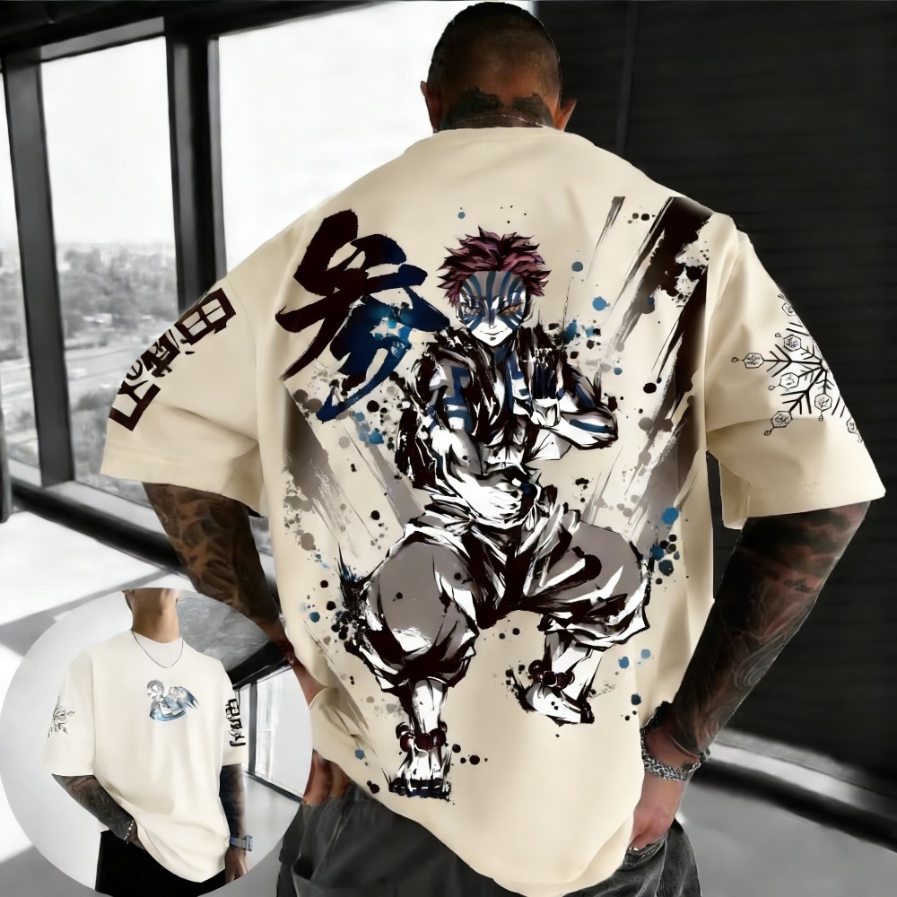 Yaz Artı Boyutu Demon Slayer A - Summer Clothing Styles Men incelemesi ve fiyatı