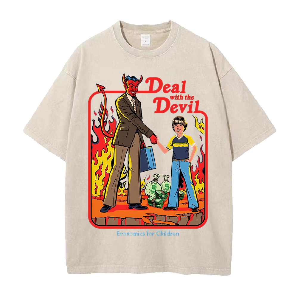 Deal Wich The Devil Baskılı T- - Summer Clothing Deals incelemesi ve fiyatı