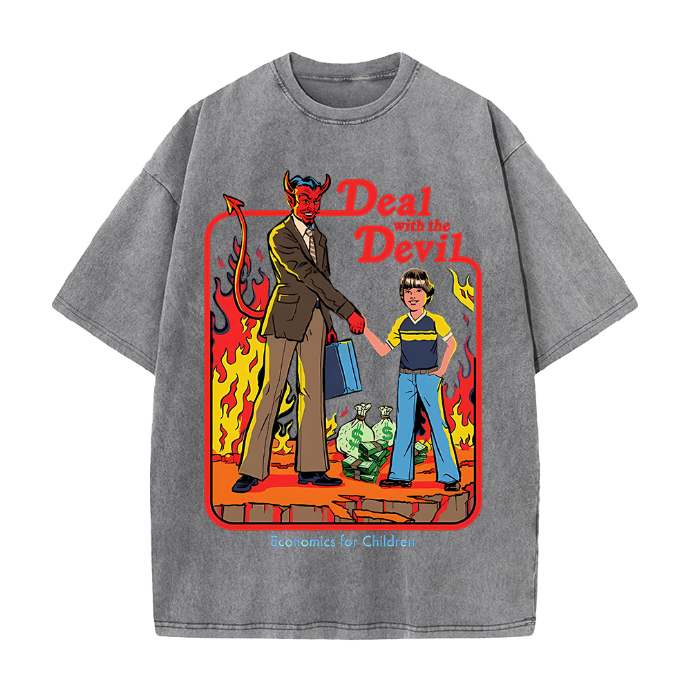 Deal Wich The Devil Baskılı T- - Summer Clothing Deals incelemesi ve fiyatı