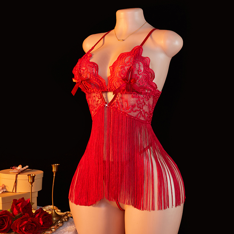 Şeffaf Dantel Kadın Kırmızı As - Summer Clothing Sets Women incelemesi ve fiyatı