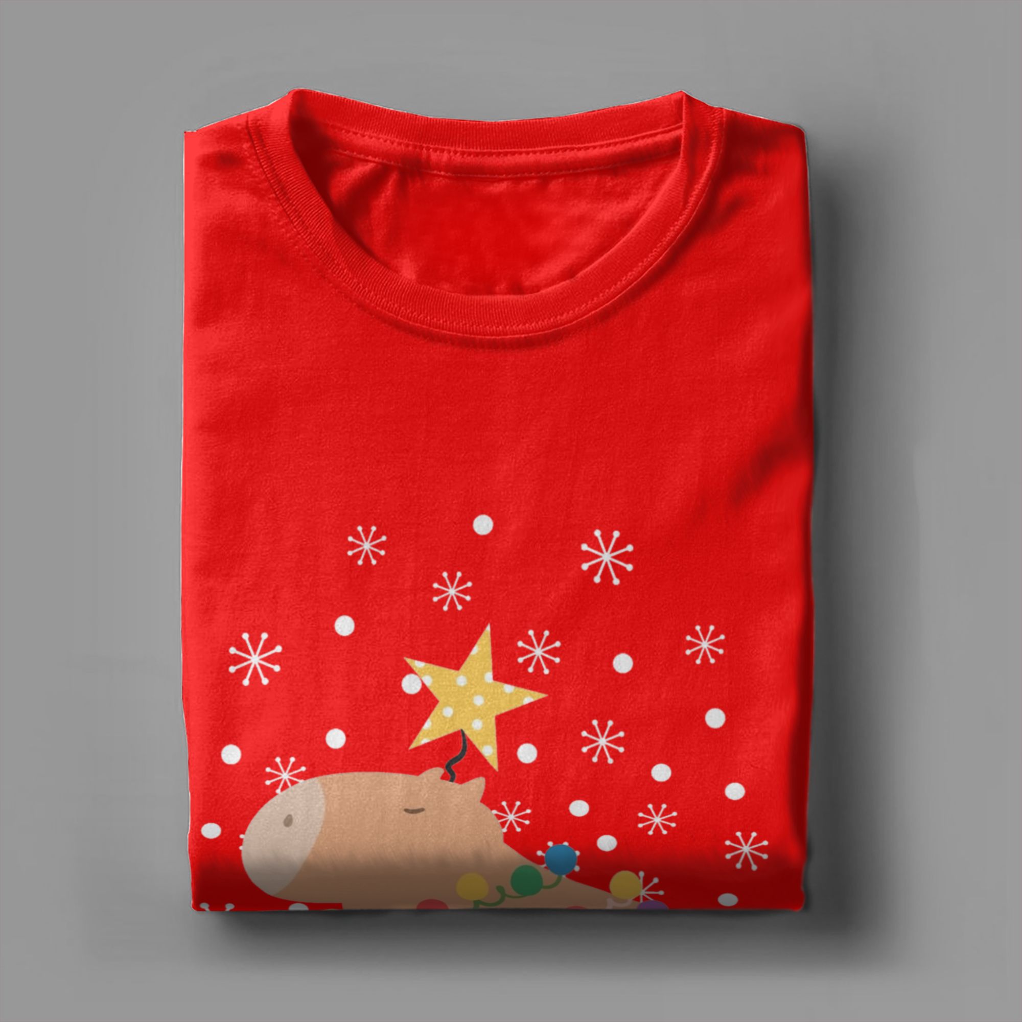 Capybara Noel Ağacı T Shirt Er - Summer Clothing Ideas incelemesi ve fiyatı