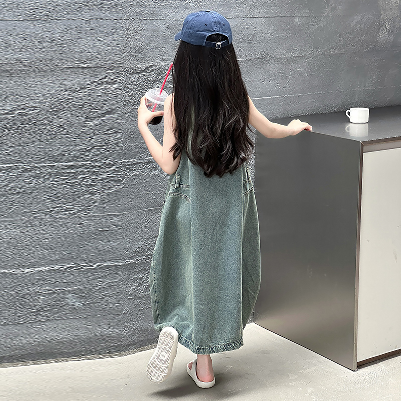 Vintage Mavi Çocuk Kız Yüksek  - Quality Summer Clothing incelemesi ve fiyatı