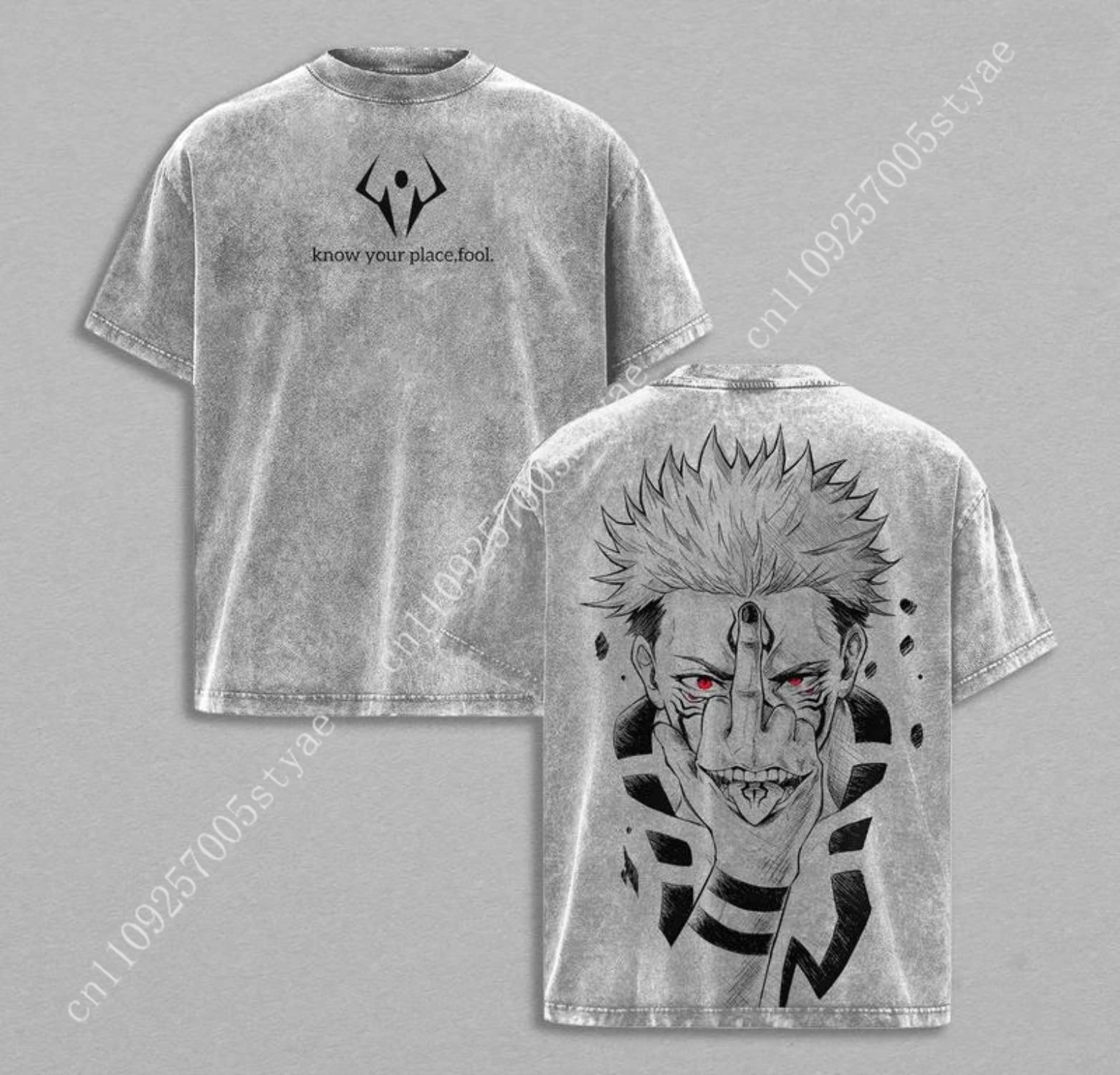 Anime Ryomen Sukuna Grafik Bas - Summer Clothing Vintage incelemesi ve fiyatı