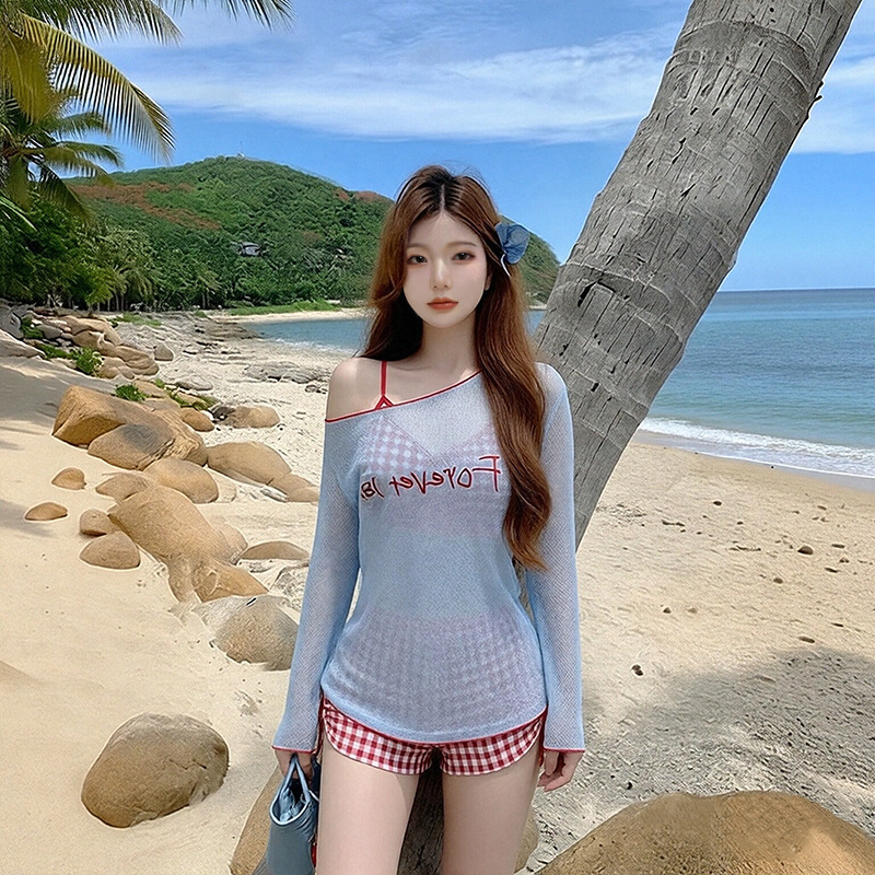 Kadın Bikini Seti Mavi Örgü Ha - Swim Cover Up Mesh incelemesi ve fiyatı